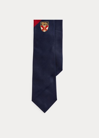 Corbatas Ralph Lauren Hombre Azul Marino / Rojos - Naval Silk Club - TSPHA4286